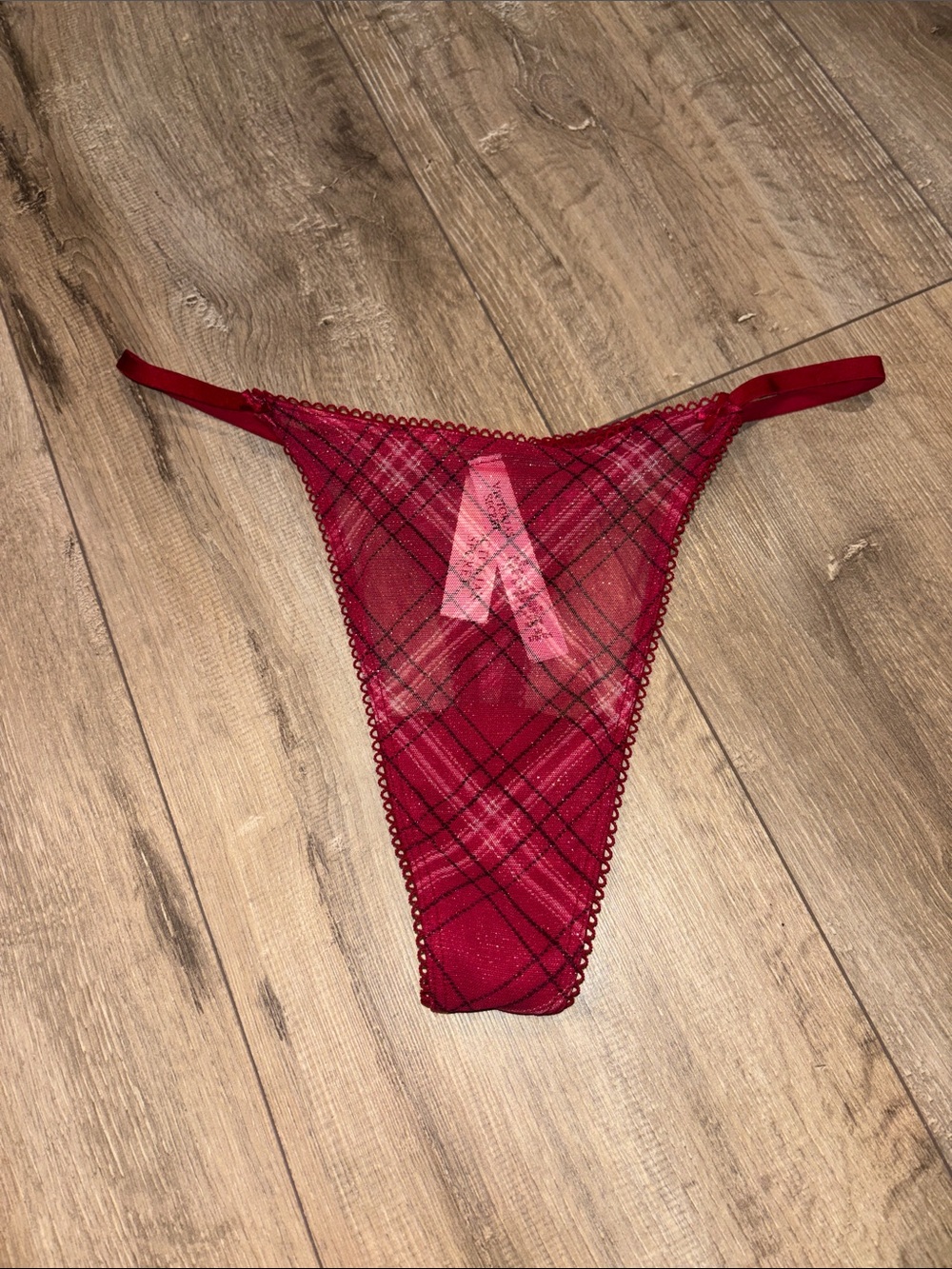 Victoria’s Secret Shimmer Mesh Thong Panty